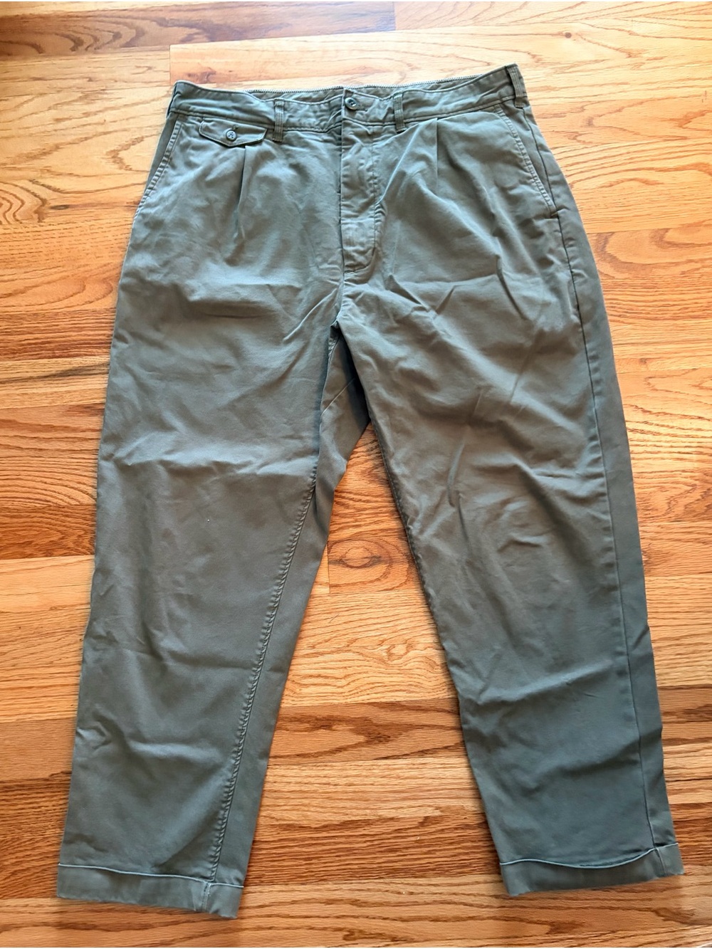 Alex Mill Olive Green Chinos - Classic Straight Fit